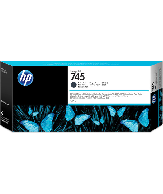 HP 745 300 ml DesignJet Mat Siyah Mürekkep Kartuşu (F9K05A)