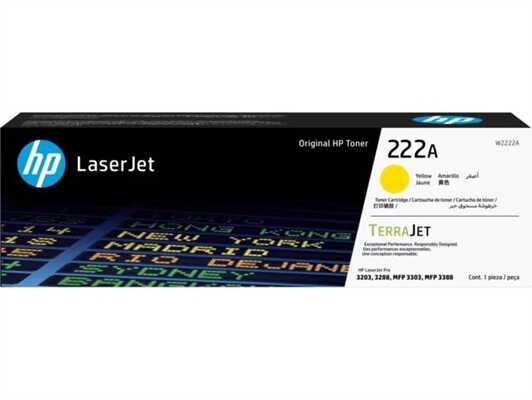 HP W2222A (222A) Sarı LaserJet Toner 1.200 Sayfa