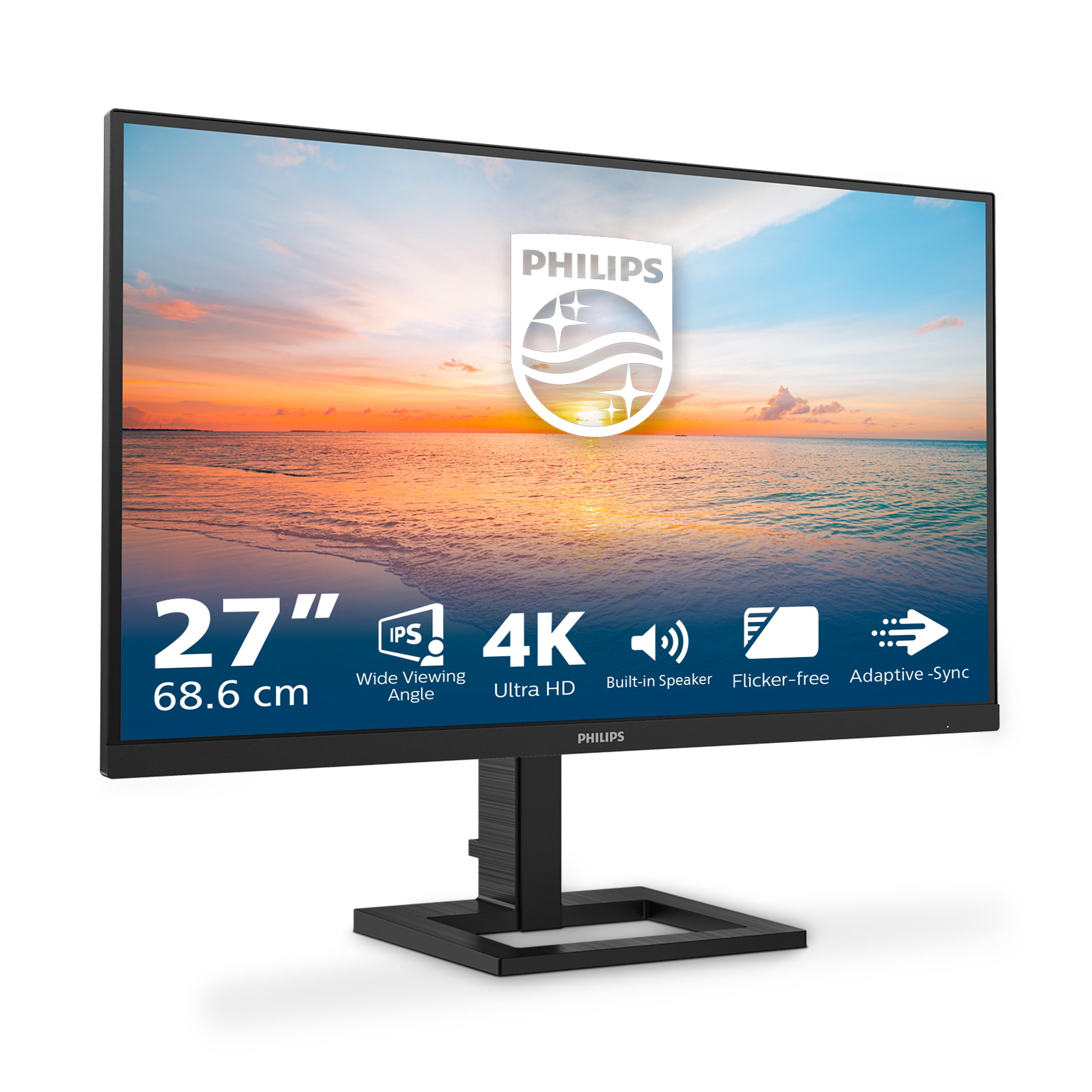 PHILIPS 27E1N1900AE/00 27 inc IPS 4MS 60MHZ 2XHDMI 1XUSB TYPE-C 4K UHD 3840X2160 HOPARLÖR YÜKSEKLİK AYARI VESA SİYAH Monitör