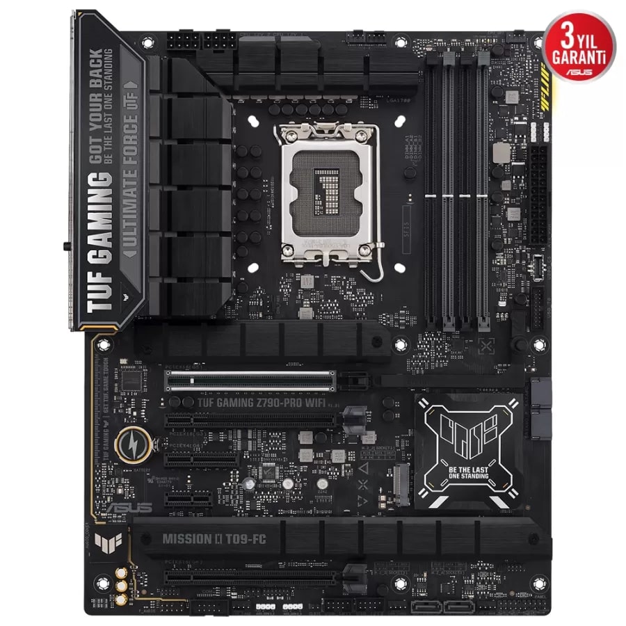 ASUS TUF GAMING Z890-PRO WIFI Intel Z890 LGA1851 DDR5 8600 DP HDMI 2xUSB4 4x M2 USB3.2 WiFi 7 + BT AURA RGB 2.5Gbit LAN ATX 16+1+2+1 Güç Aşamaları Thunderbolt 4 Easy PC DIY USB 10G PD 3.0 ile 30W a kadar USB ÇıkışıV