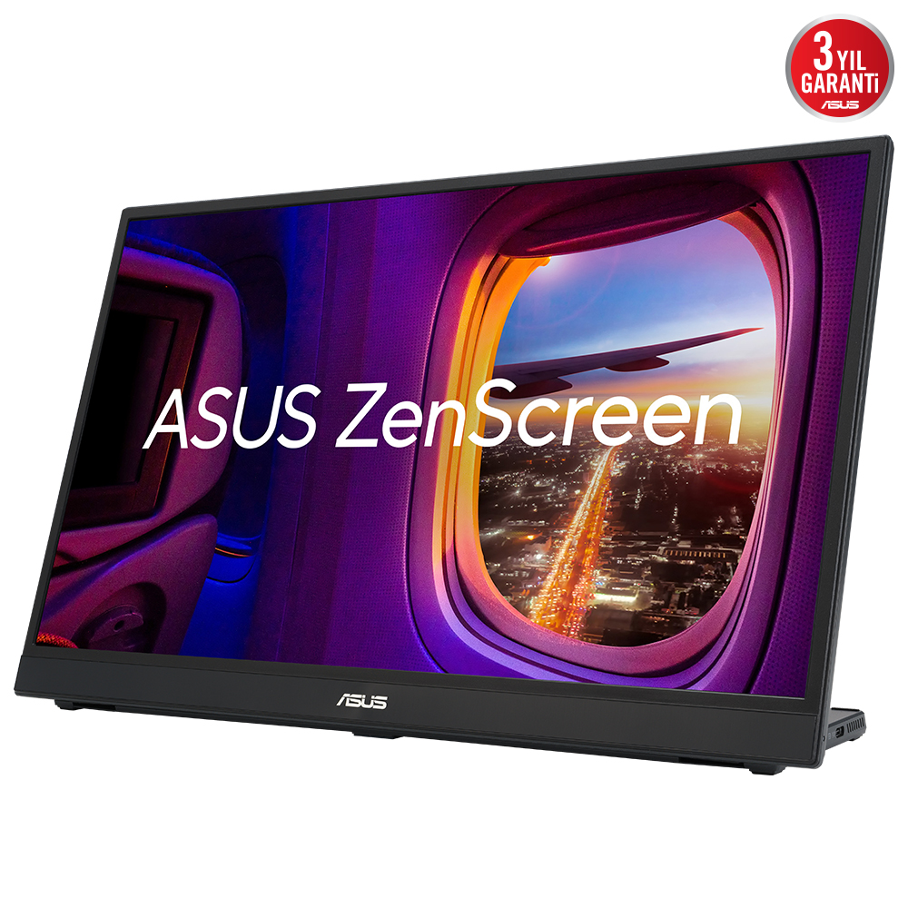 ASUS ZenScreen MB17AHG 17.3 inc GAMING IPS FreeSync 1920x1080 5ms 144Hz 300cd HDMI USB-C 3YIL MAT EKRAN L STAND EYECARE TAŞINABİLİR USB MONITOR