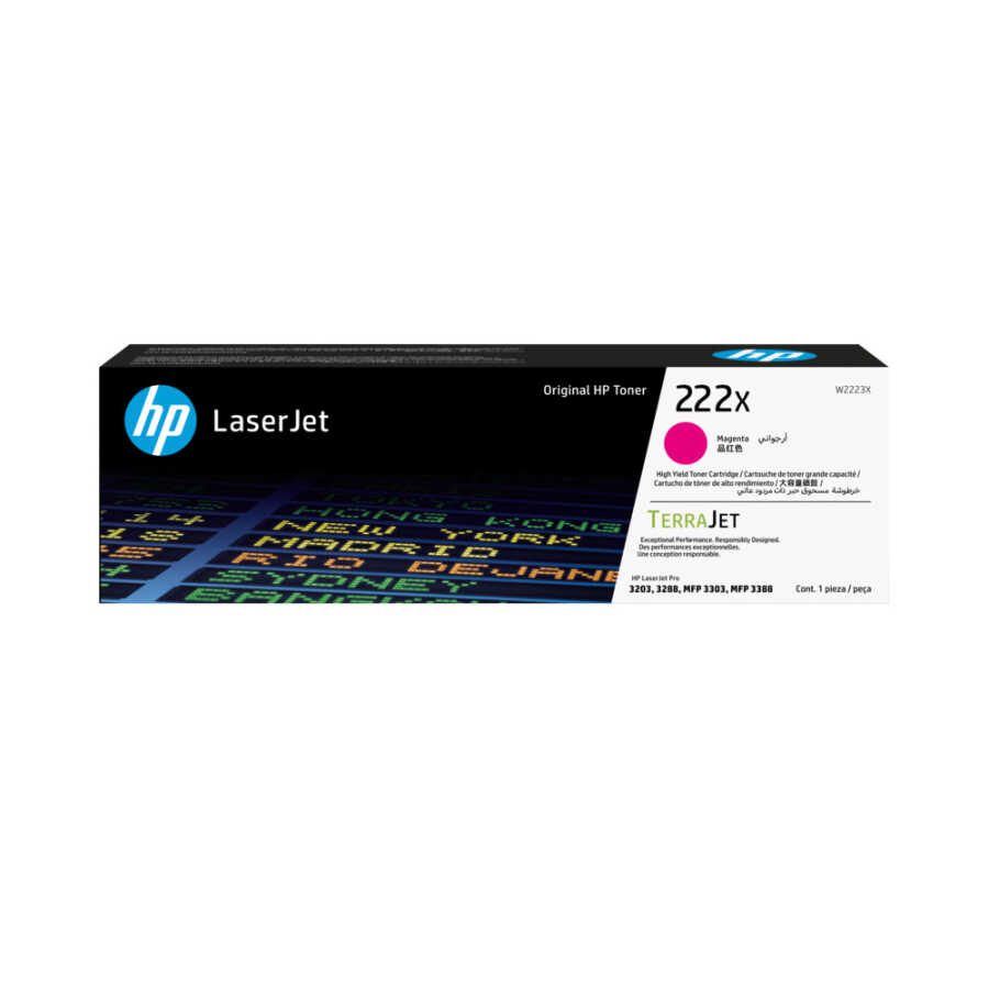 HP W2223X Yüksek Kapasite Magenta Toner (222X)