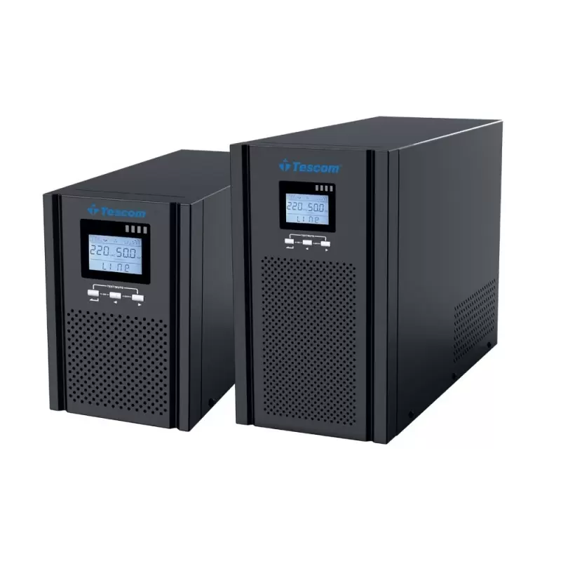 TESCOM NEO LINE 1KVA 1F/1F (2X7AH) 4/8DK LCD ONLINE UPS