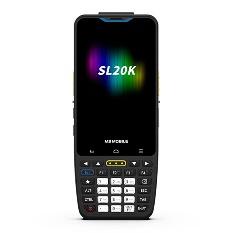 M3 MOBILE SL20K X/W 2D KAREKOD Android 13 4GB/64GB 13MP WIFI+BLUET. 4" TUŞLU EKRAN EL TERMİNALİ (KILIF+E.KORUYUCU+ADAPTÖR)