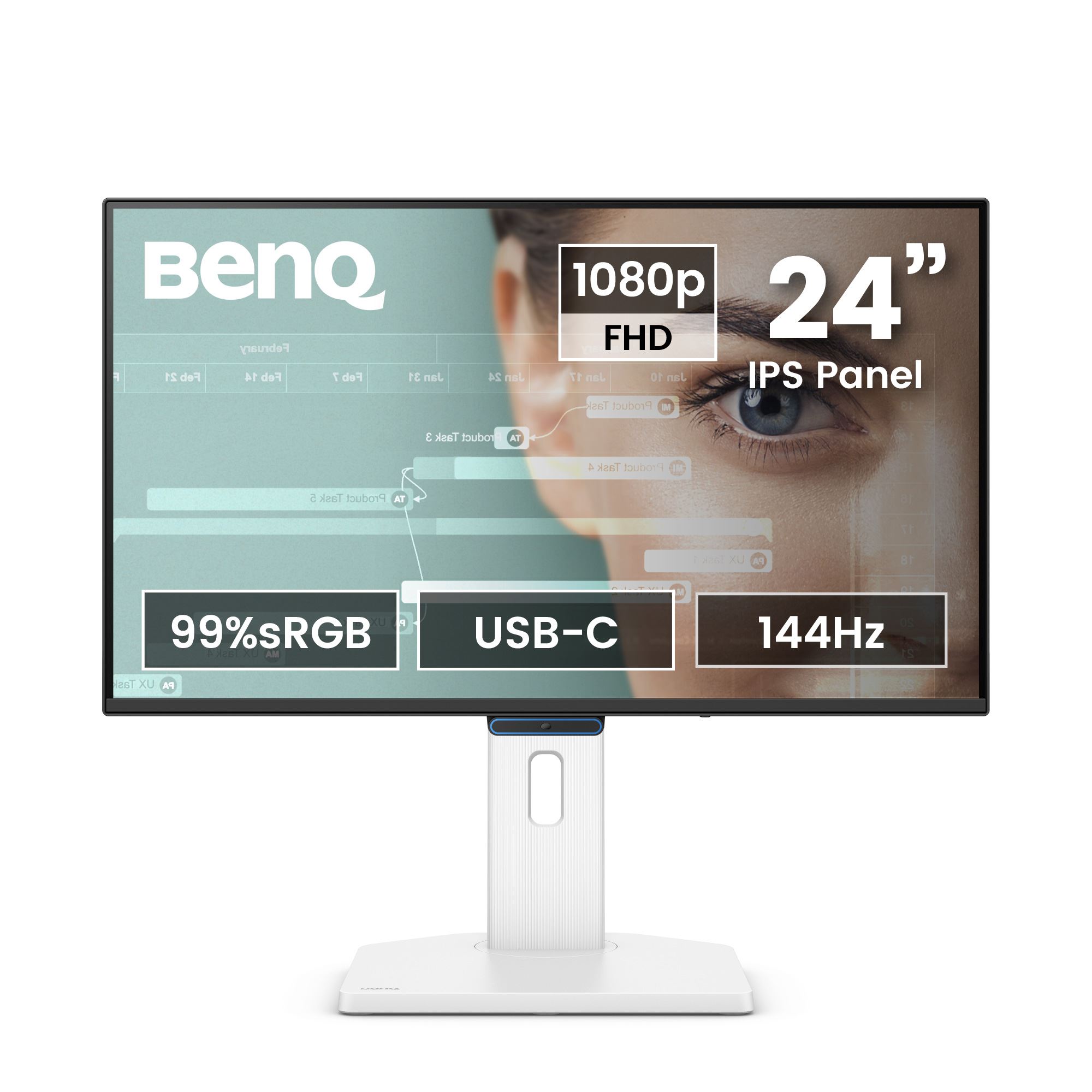 BENQ GW2490TC 23.8 inc IPS Full HD 144Hz HDMI DP USB-C MM Pivot EyeCare Ev Ofis Monitörü