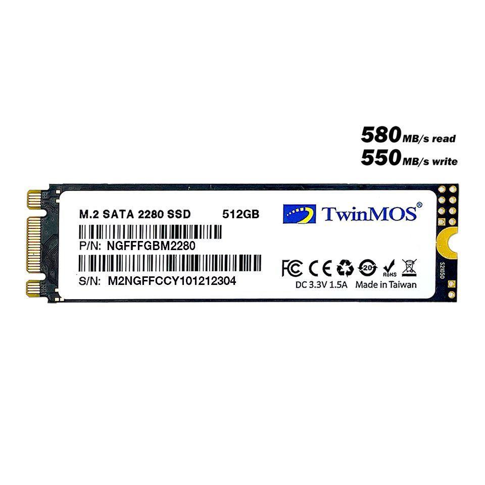 TWINMOS 512 GB M.2 2280 SATA3 580/550 NGFFFGBM2280