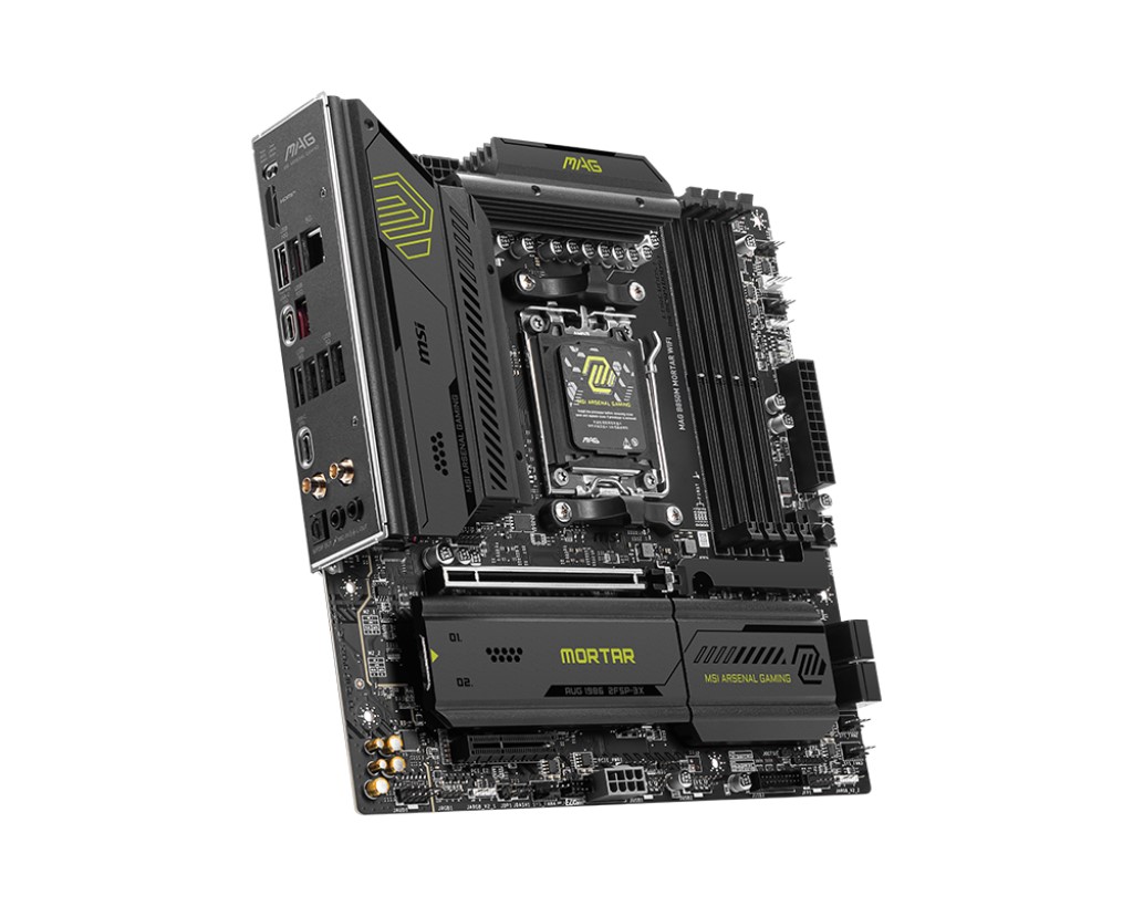 MSI MAG B850M MORTAR WIFI AM5 DDR5 8200MHZ(OC) HDMI 3X M.2 USB 20GBS 5G LAN WI-FI 7 MATX