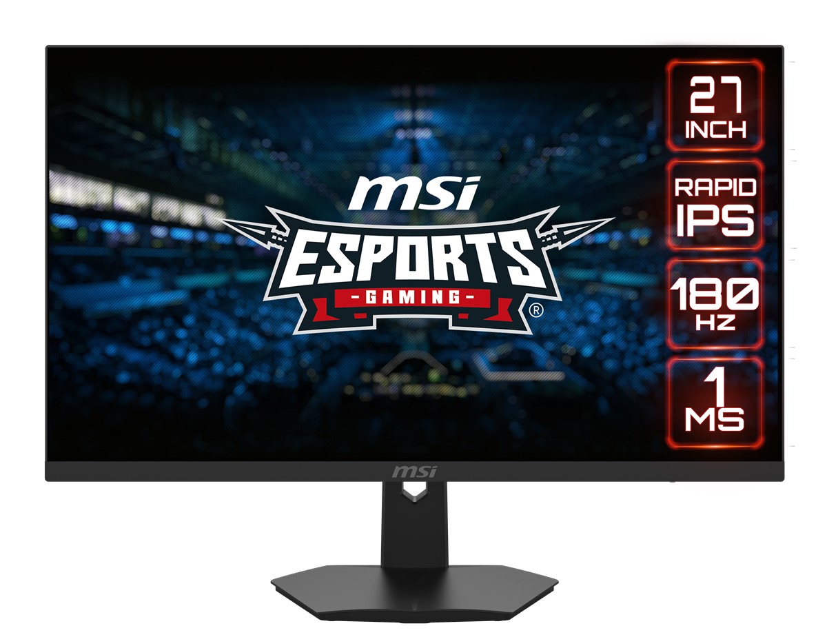 27 MSI G274F 1920x1080 (FHD) 16:9 FLAT RAPID IPS 180HZ 1MS G-SYNC COMPATIBLE GAMING MONITOR