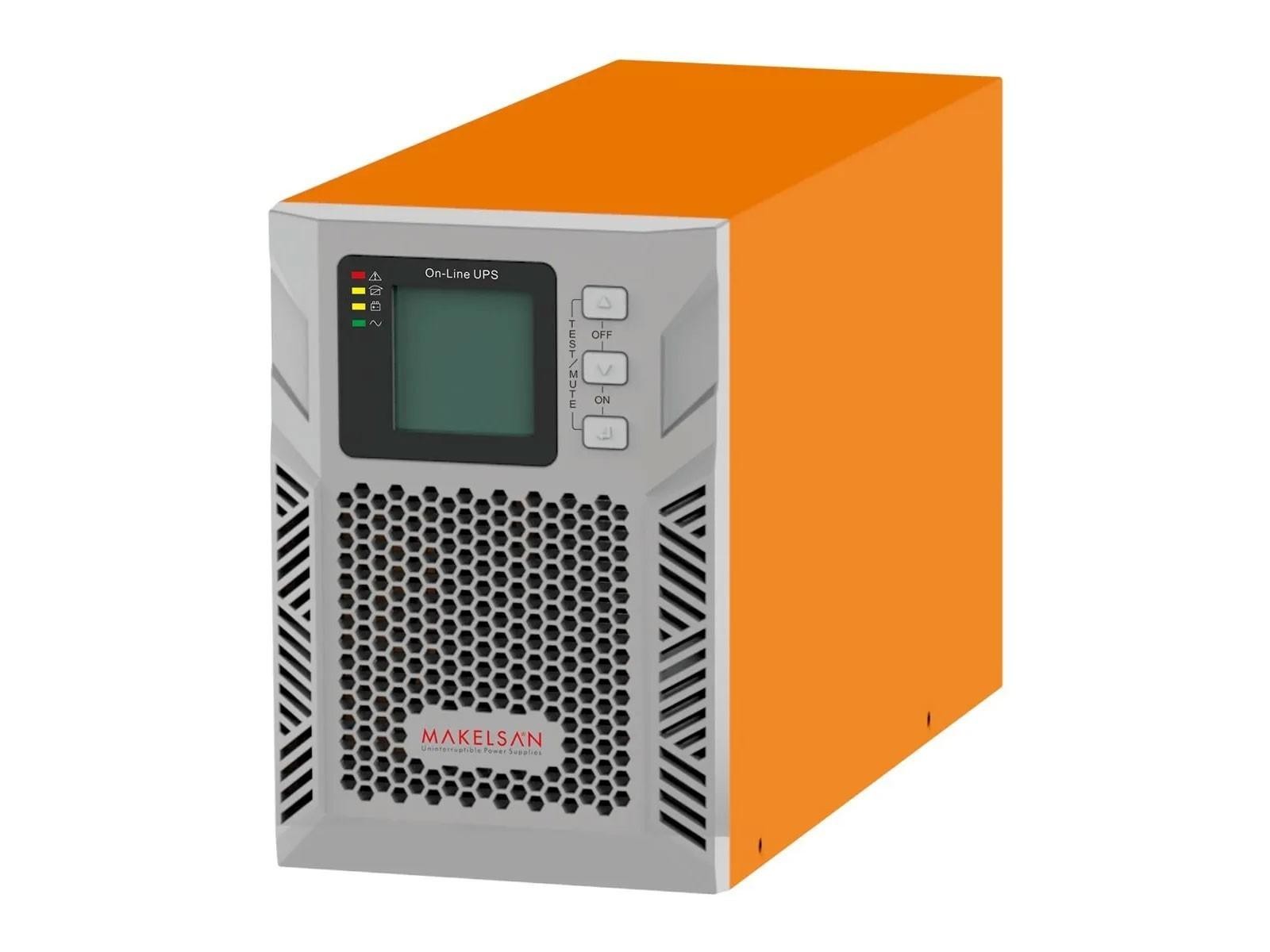 MAKELSAN MU01000N11EAV04 UPS Online 1KVA 1F/1F 4-8 dk. 2x12V/7AH Akü Powerpack SE