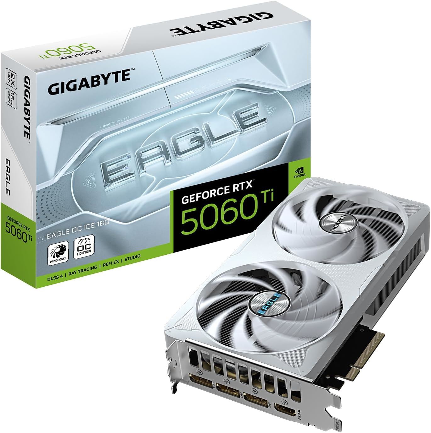 GIGABYTE GVN506TEAGOCICE16G VGA RTX5060 TI EAGLE OC ICE 16GB 256B Ekran Kartı