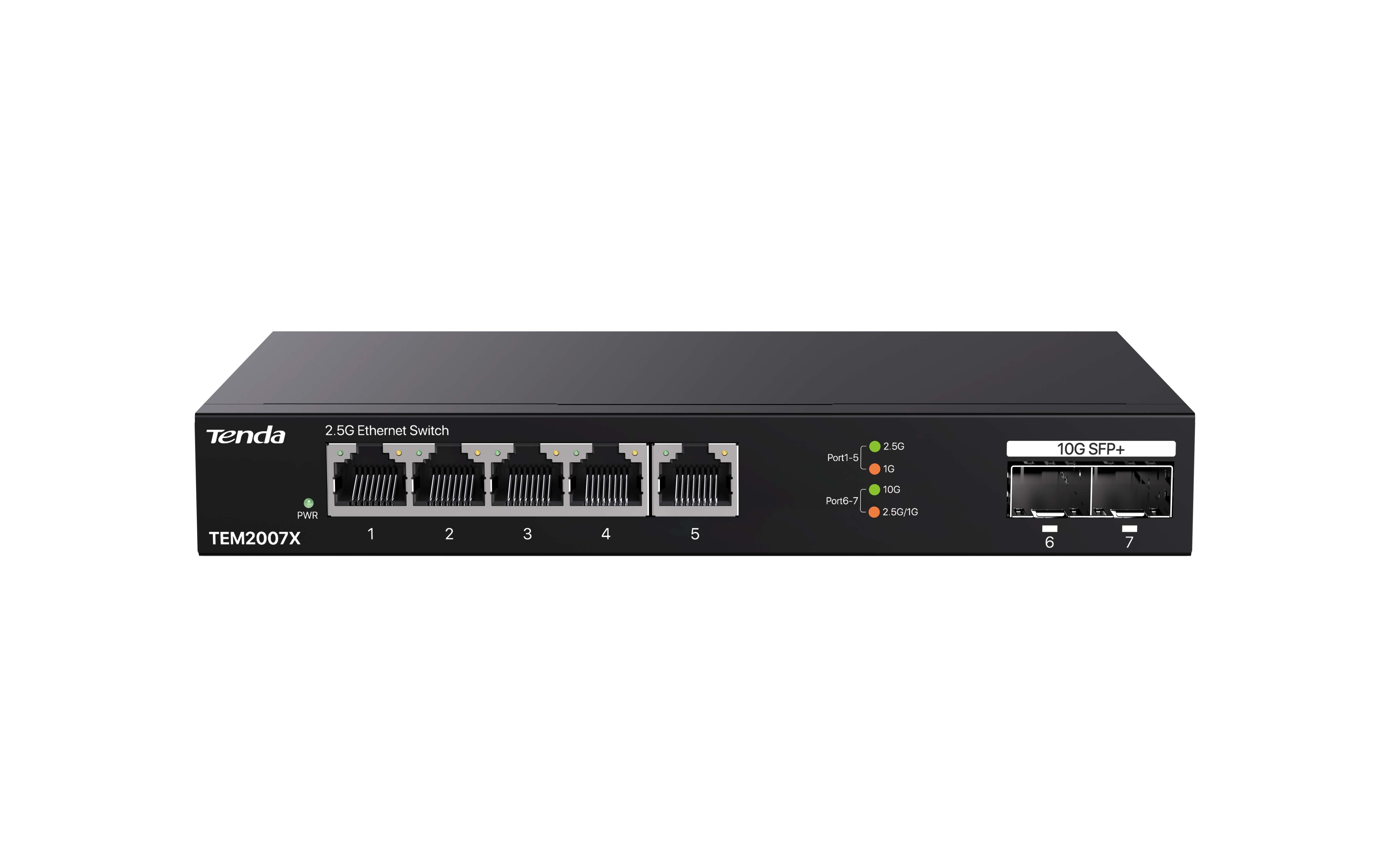 TENDA TEM2007X 5-Port 2.5G Ethernet Switch 2 Adet 10G SFP+