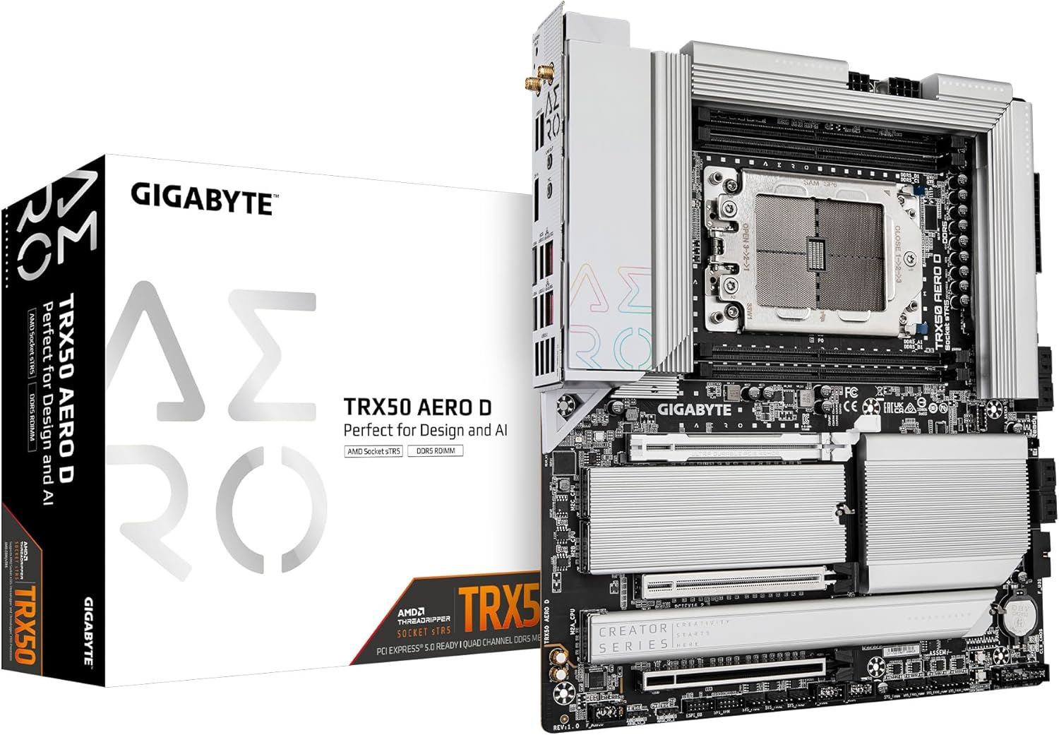 GIGABYTE TRX50-AERO-D MAB AMD TRX50 AM5 DDR5 Anakart