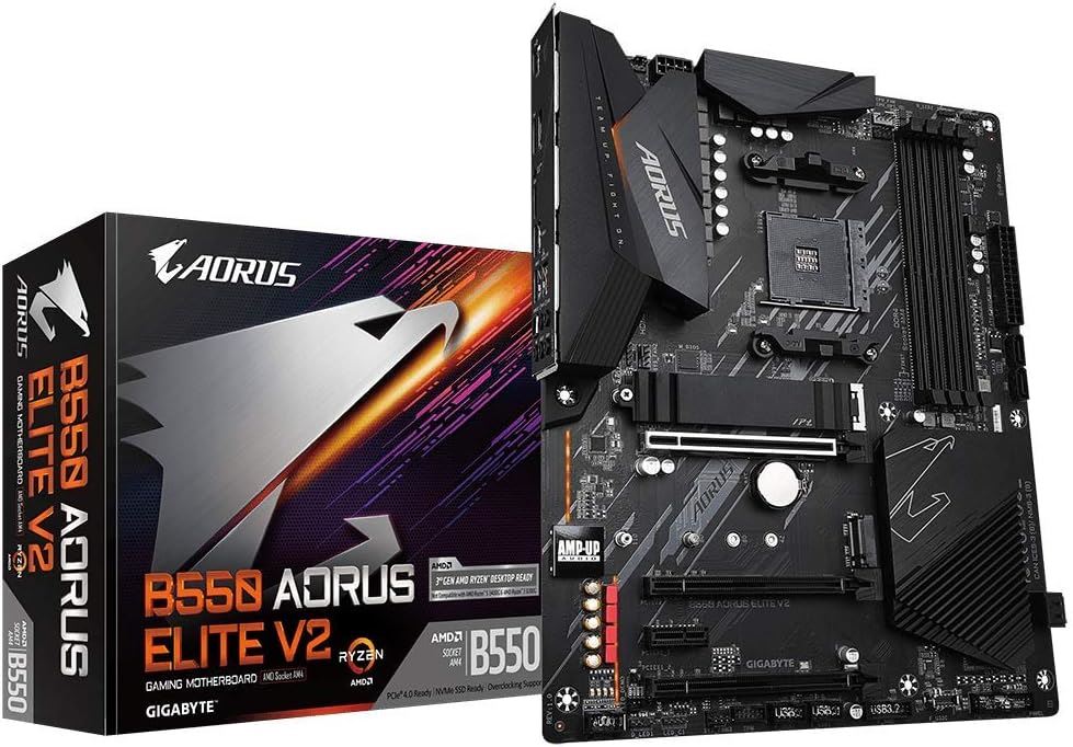 GIGABYTE B550 AOR ELITEV2 MAB AMD B550-AOR-ELITEV2 4733MHz OC DDR4 AM4 M.2 HDMI DisplayPort ATX Anakart