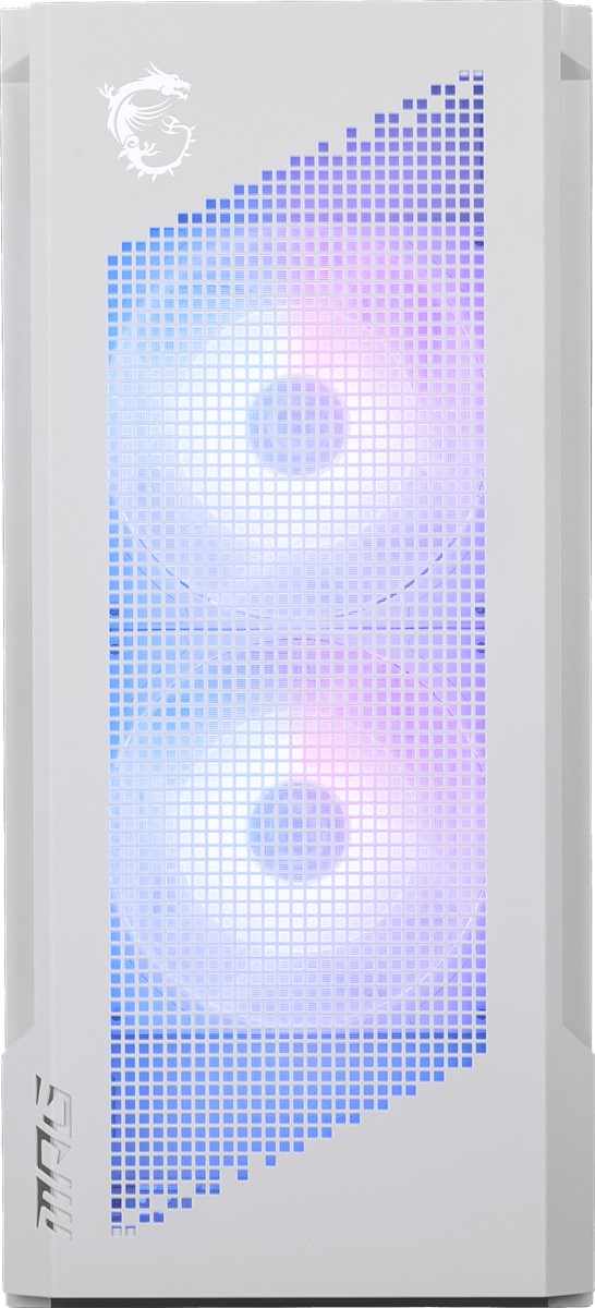 MSI MPG VELOX 300R AIRFLOW PZ WHITE Temperli Cam 2 x 120mm ARGB 1Xx 120 mm Fan E-ATX Gaming Bilgisayar Kasası