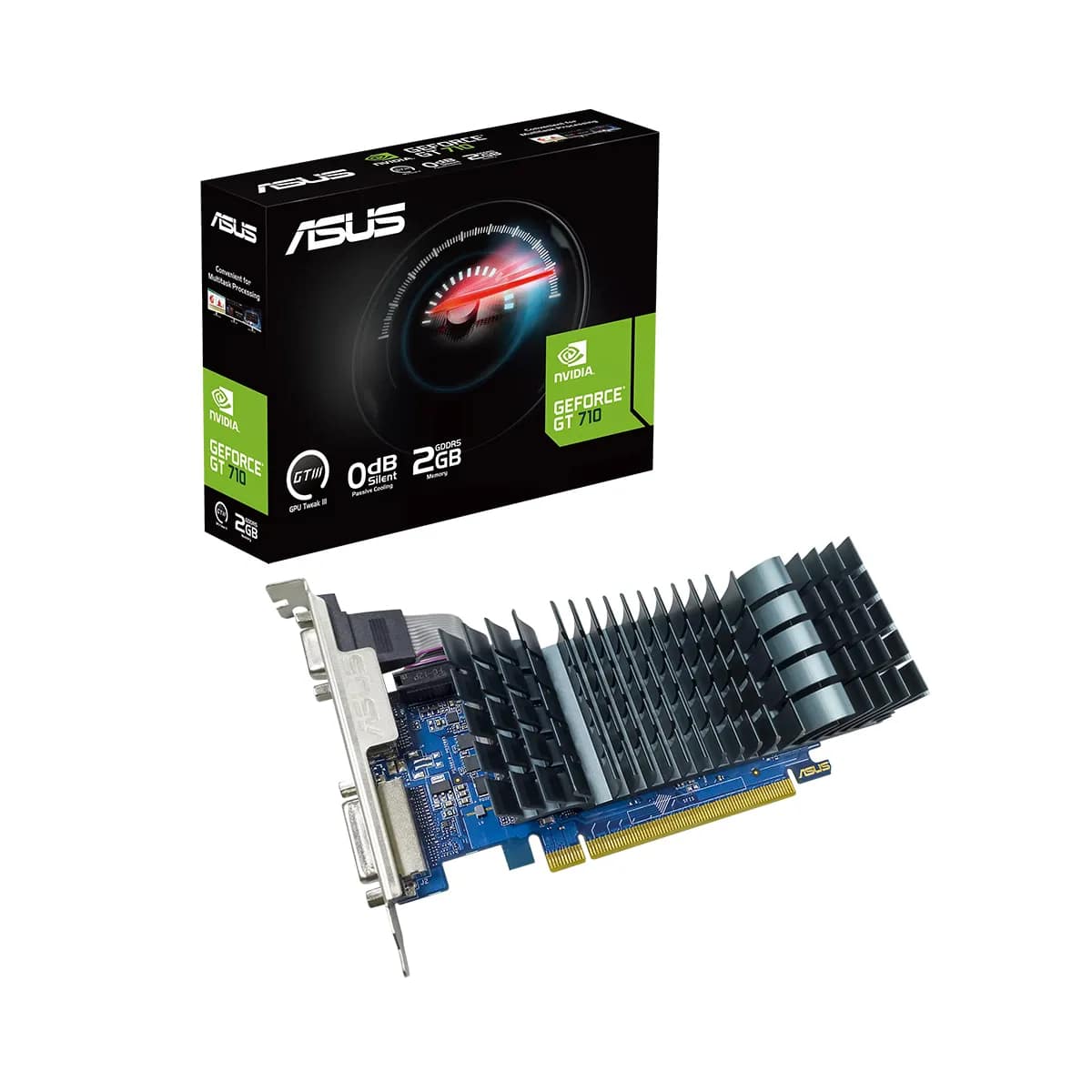 ASUS VGA GEFORCE GT710-SL-2GD5-BRK-EVO 2GB DDR3 64bit 927MHz DVI HDMI Low Profile EKRAN KARTI