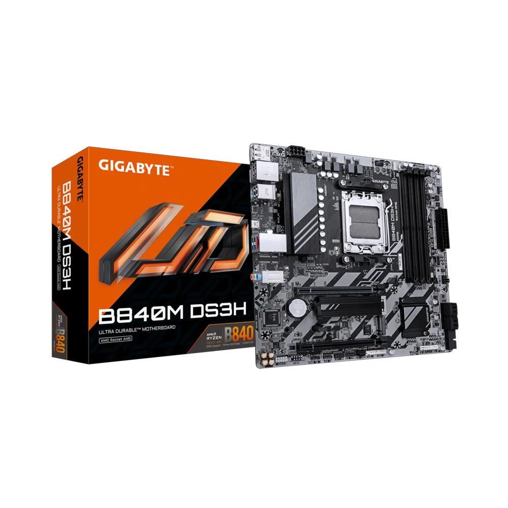 GIGABYTE B840M-DS3H MAB AMD B840 AM5 DDR5 LGA 1718 Anakart