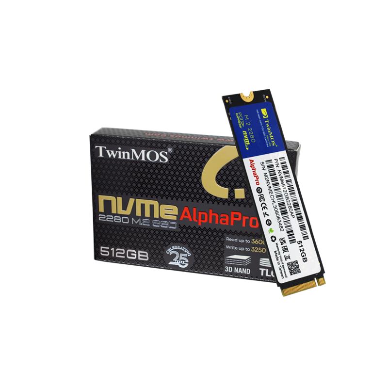 TWINMOS 512 GB M.2 PCIE NVME 3600/3250 NVMe512GB2280AP