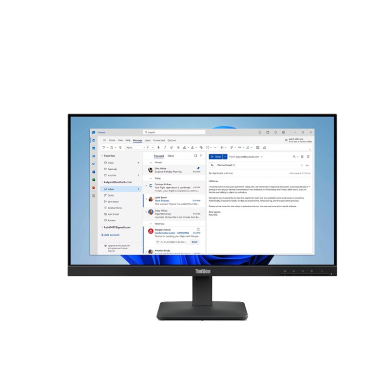 LENOVO S24-4E 23,8 inc THINKVISION 64B5KAT1TK 4MS 100HZ HDMI+VGA WLED MONITOR