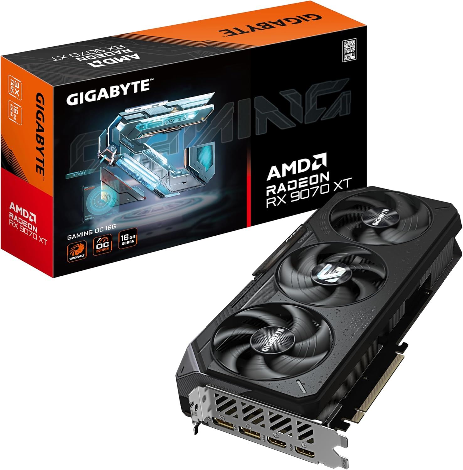 GIGABYTE GVR9070XTGAMOC16GD VGA AMD RX 9070 XT GAMING OC 16GB
