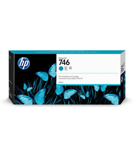 HP P2V80A Cyan Mürekkep Kartuş 300-ml (746)