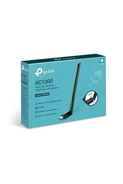 TP-LINK ARCHER T3U PLUS 1300MBPS KABLOSUZ DUAL BAND USB ADAPTOR