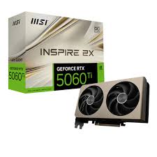 MSI VGA GEFORCE RTX 5060 TI 16G INSPIRE 2X OC RTX5060TI 16GB GDDR7 128B DX12 PCIE 5.0 X16 (3XDP 1XHDMI)