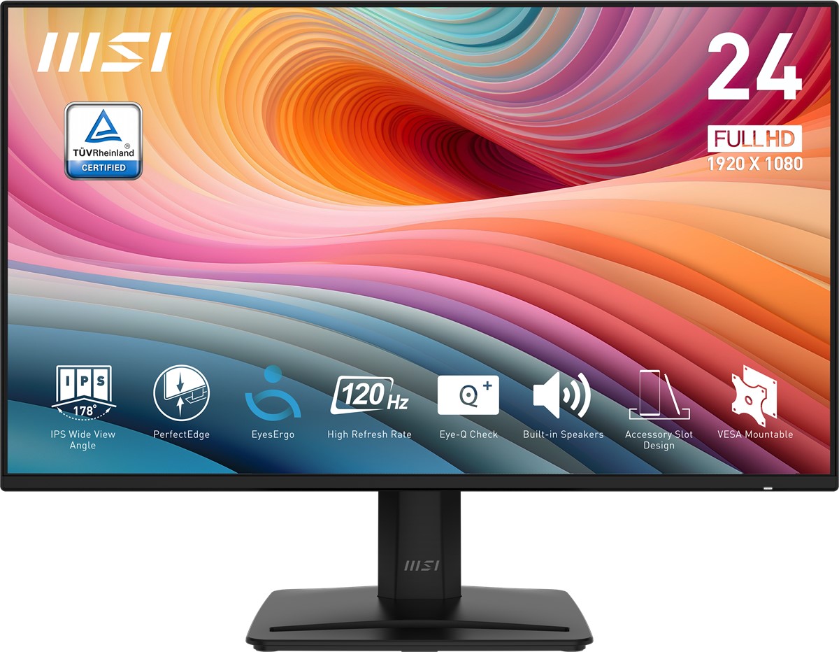 MSI 23.8 PRO MP242A E2 1920x1080 (FHD) 16:9 FLAT IPS 120HZ 1MS ADAPTIVE-SYNC MONITOR