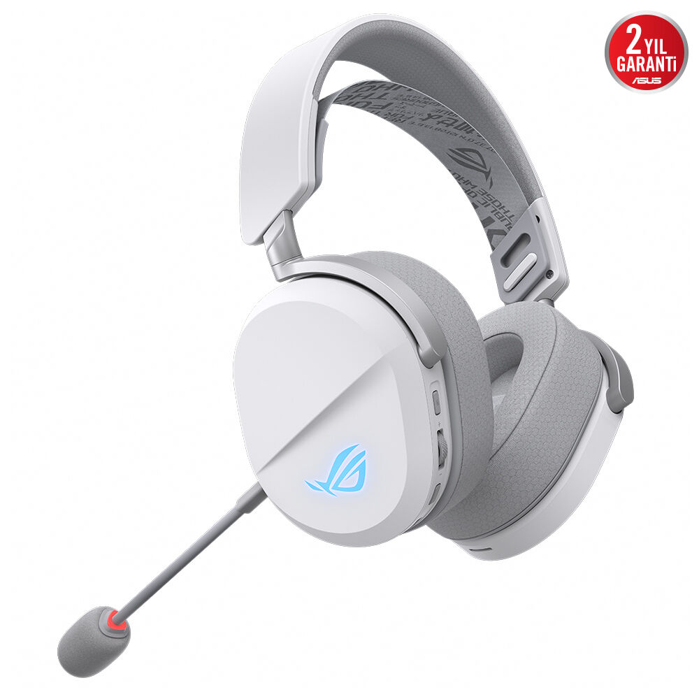 ASUS ROG PELTA BEYAZ KABLOSUZ OYUN KULAKLIĞI (BT, ROG SPEEDNOVA 2.4GHZ, USB-C, HAFİF 309G, 50MM ROG TİTANYUM KAPLI SÜRÜCÜLER, 10MM GENİŞBANT MİKROFON, 60 SAAT PİL ÖMRÜ, PC, SWITCH, PS5 İÇİN) BEYAZ