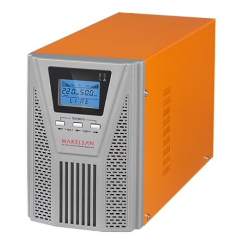 MAKELSAN MU01000N11EAV06 On-Line Powerpack SE 1000VA 1F/1F 5-10 Dk 2x9AH Akülü UPS