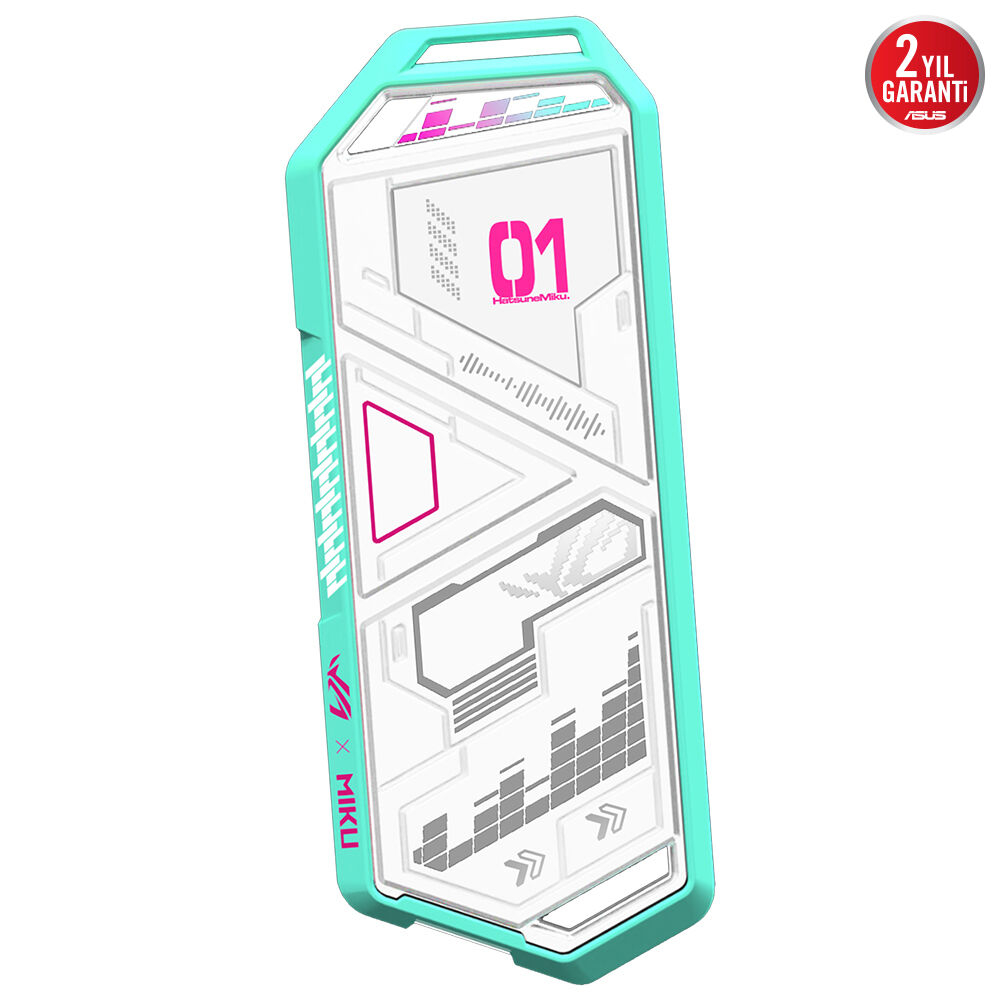 ASUS ROG Strix Arion Hatsune Miku Edition M.2 NVMe Harici SSD Kutusu USB3.2 GEN2 Tip-C (10 Gbps)