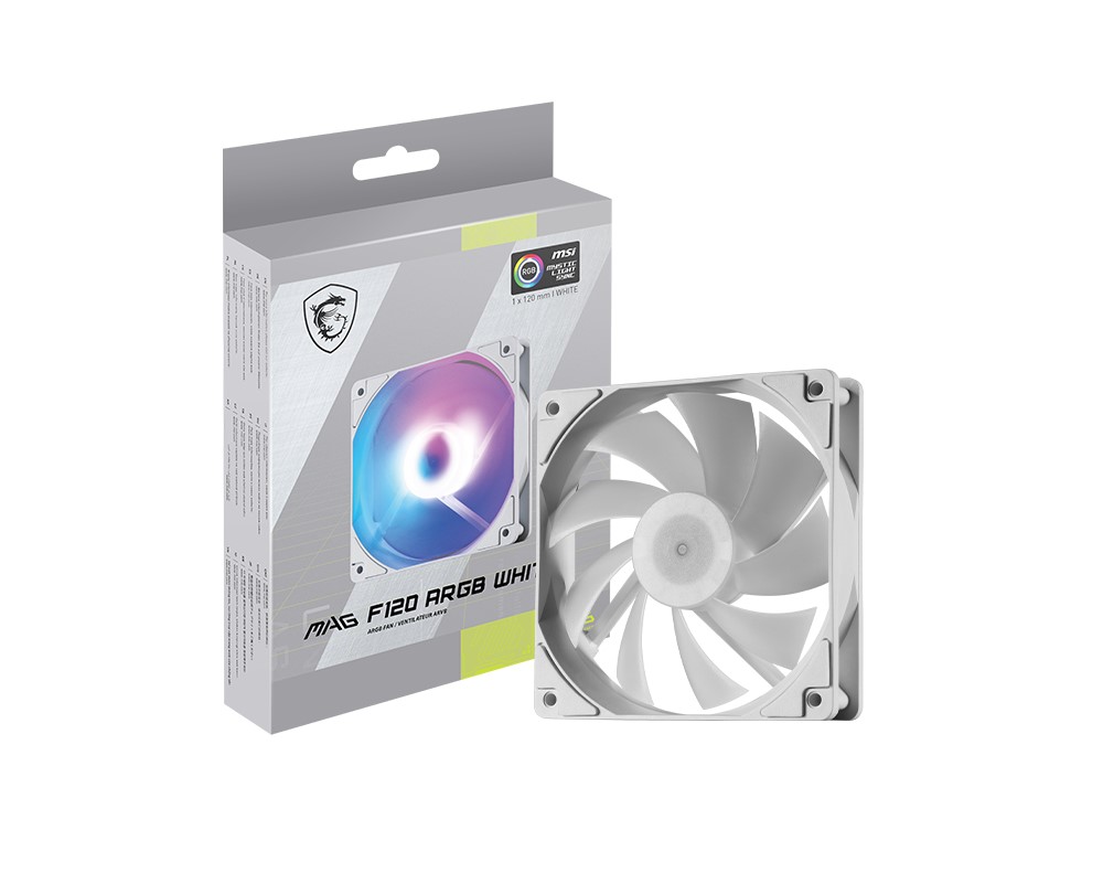 MSI MAG F120 ARGB WHITE-1W ARGB 120mm BEYAZ KASA FANI