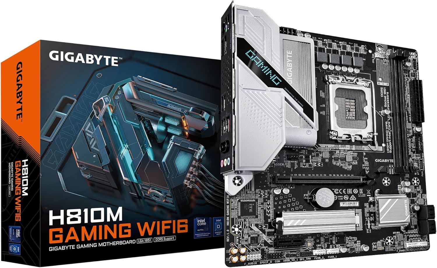 GIGABYTE H810M-GAM-WIFI6 MAB H810 LGA 1851 DDR5 5600MHZ Anakart