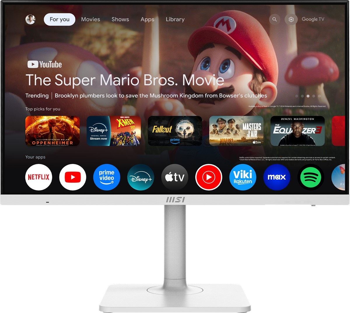 MSI 27 inc MODERN MD272UPSW 3840X2160 (UHD) 16:9 FLAT IPS 60HZ 1MS ADAPTIVE-SYNC PIVOT BEYAZ TYPE-C MONITOR