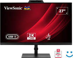VIEWSONIC VG2741V-2K  27 inc 2560X1440 Webcam'li Ergonomik Monitör