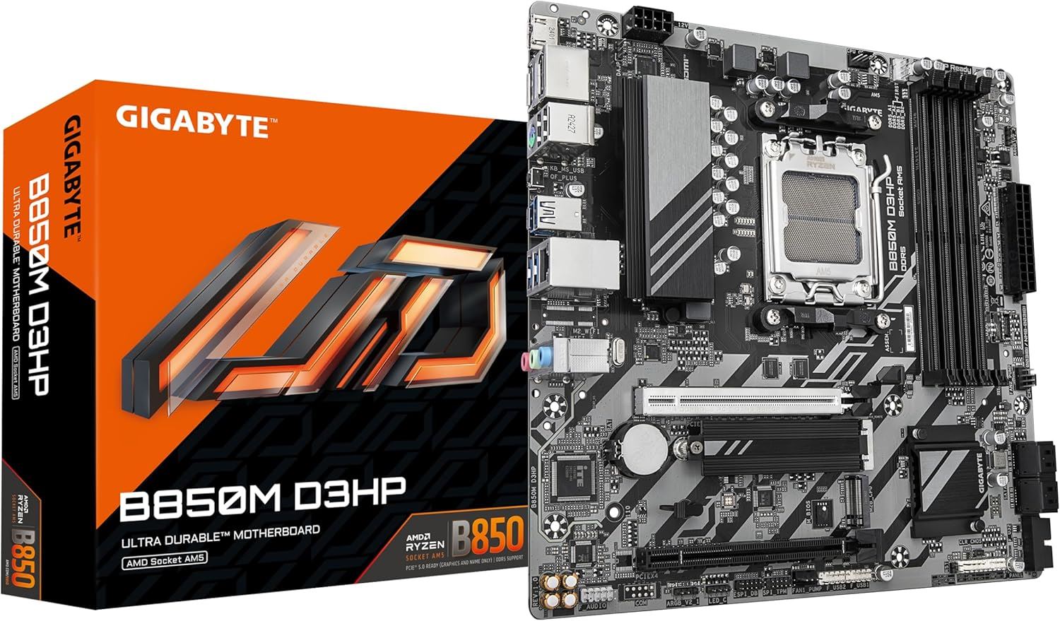 GIGABYTE B850M-D3HP MAB AMD B850 AM5 DDR5 LGA 1718 Anakart