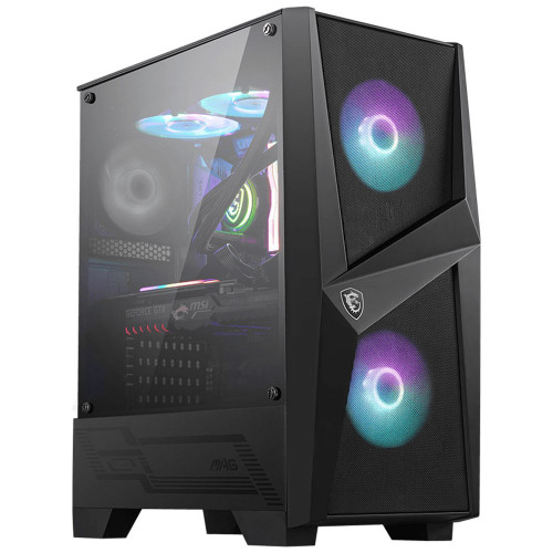 MSI MAG FORGE 100M Temperli Cam 2x RGB Fan, 1x 120mm Fan ATX Gaming Bilgisayar Kasası