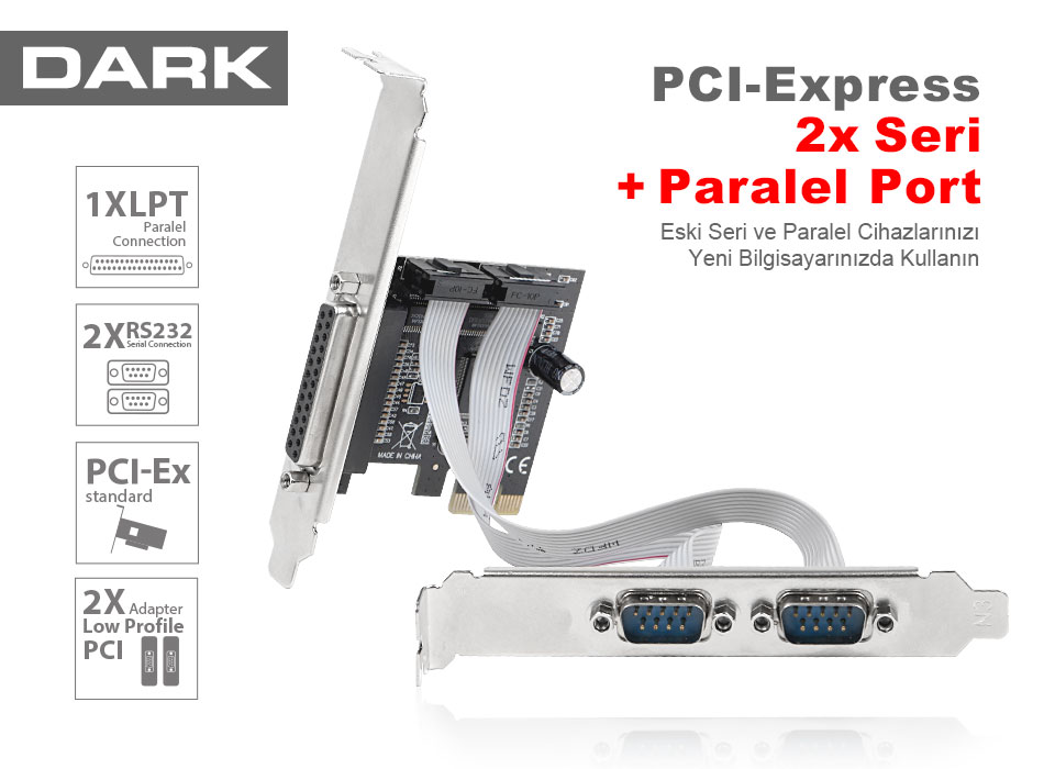 DARK DK-AC-PEP32 2S/1P PCI-EXPRESS KART