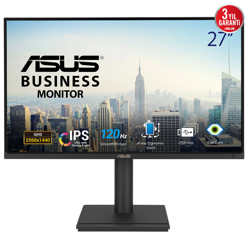 ASUS BE27AQG 27 IPS 2560x1440 5MS KURUMSAL MONİTÖR