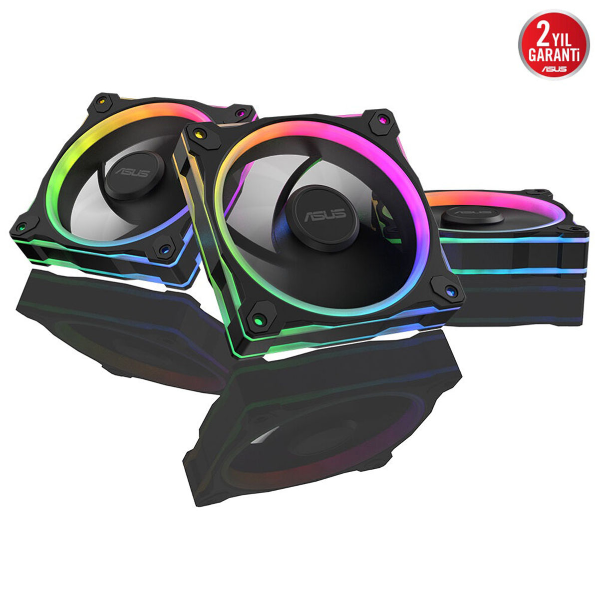 ASUS PRIME MR120 ARGB 120mm Siyah Üçlü Kasa Fani