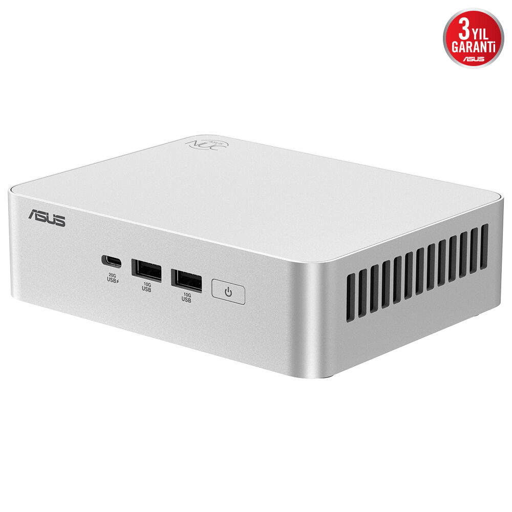 ASUS NUC15 Pro+ Intel® Ultra U7-255H - Barebone (RAM Yok, Disc Yok) FreeDOS Mini Masaüstü PC - RNUC15CRSU700002