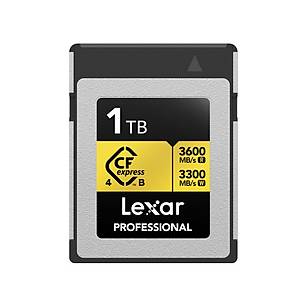 LEXAR 1TB LCXEXP4001T-RNENG CF-EXP PROFESSIONAL GOLD SERIES CFEXPRESS TYPE-B CARD UP TO 3600MB/s read 3300MB/s write