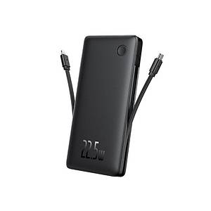 Baseus Airpow Lite Power Bank 10000mAh 22.5W �ift Kablo - Siyah