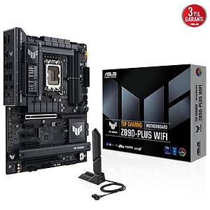 ASUS MB TUF GAMING Z890-PLUS WIFI INTEL Z890 LGA1851 DDR5 8600 DP HDMI USB4 4X M2 USB3.2 WIFI 7 + BT AURA RGB 2.5GB�T LAN ATX 16+1+2+1 G�� A�AMALARI THUNDERBOLT 4 EASY PC DIY ASUS AI TEKNOLOJ�LER�