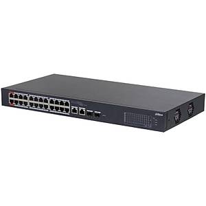 DAHUA CS4226-24ET-240 24 PORT 10/100 POE PORT + 2XGIGABIT RJ45/2XSFP COMBO Y�NET�LEB�L�R RACKMOUNT SWITCH