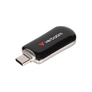 VERBATIM 30224 Plectra USB-C Flash Drive Black 64GB Siyah