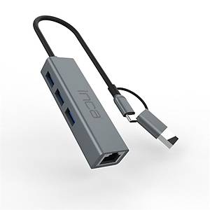 INCA IUTP-03T USB HUBX3 USB 3.0 10 GBPS+ETHERNET RJ45 1000Mbps �OKLAYICI