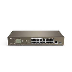 TENDA TEF1118P-16-150W 16 portlu 10/100Mbps +1 Gigabit/SFP Slots Switch With 16-Port PoE