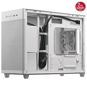 ASUS PRIME AP201 BEYAZ MICRO ATX TEMPERL� CAM ALET GEREKT�RMEYEN YAN PANELLER VE TOZ F�LTREL� IZGARAYA SAH�P 360 MM SO�UTUCU 338 MM UZUNLU�A KADAR EKRAN KARTI VE STANDART ATX PSU DESTEKL� 33 L�TRE HAC�ML� MICRO ATX KASA