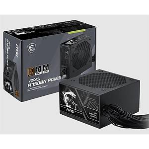 MSI MAG A750BN PCIE5 III 750W 80+ BRONZE ATX 3.1 PCIE 5.1 POWER SUPPLY