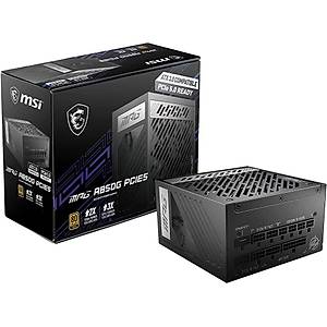 MSI PSU MAG A850GL PCIE5 850W 80+ GOLD FULL MODULAR POWER SUPPLY